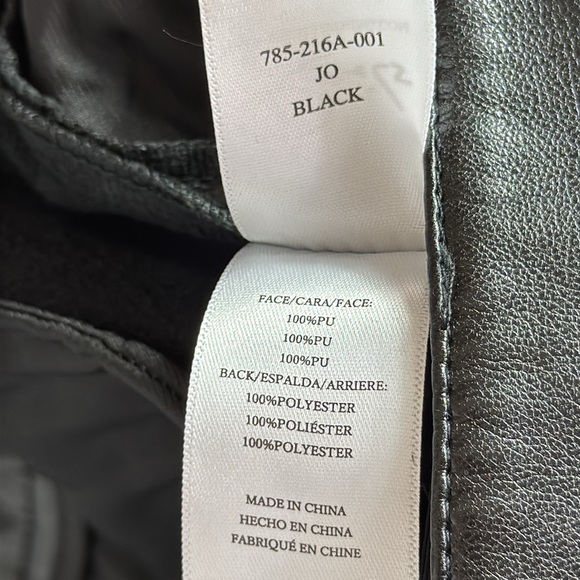 Rails Jo Vegan Leather Pants Size 8 Black Women’s high Rise Pleated‎ NEW NWOT - Picture 15 of 16